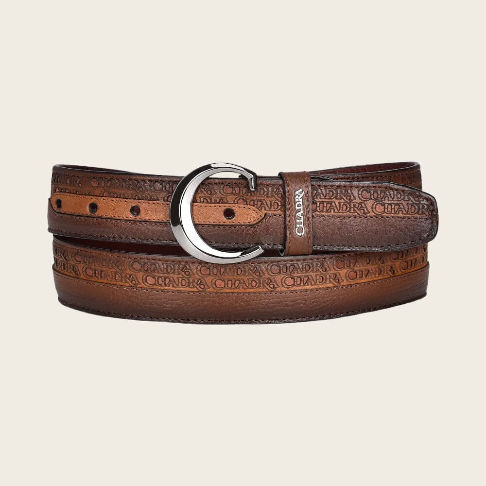 Cinturón casual en piel genuina para caballero – Cuadra México