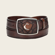 Cinturón vaquero en piel genuina para caballero Cinturones 