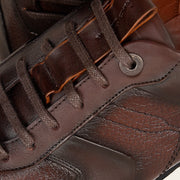 Tenis en piel genuina de venado para caballero Tenis 