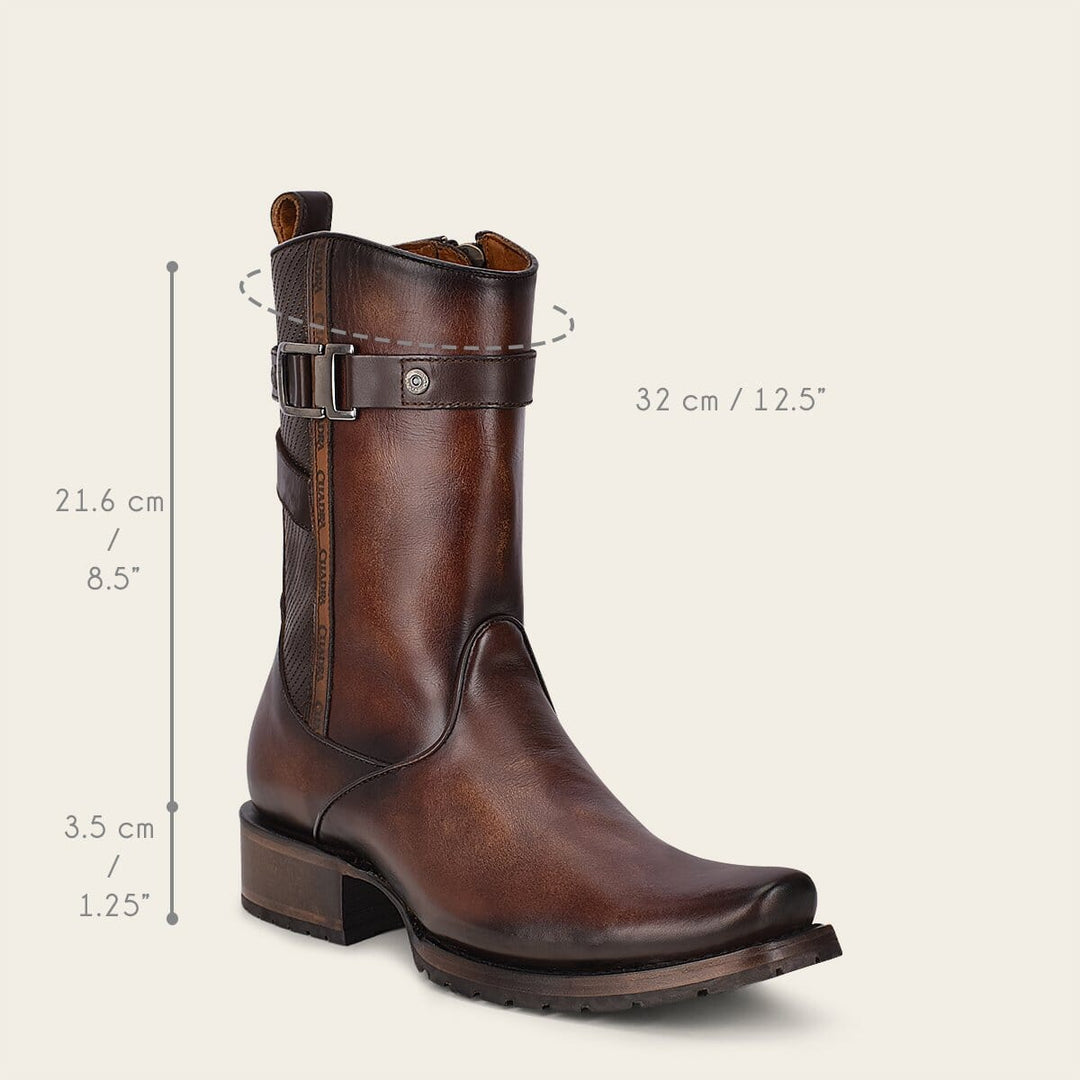 Bota urbana en piel genuina para caballero – Cuadra México