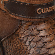 Botín urbano en piel genuina de pitón para caballero Botas y Botines 