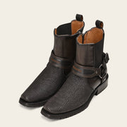 Botín urbano en piel genuina de tiburón para caballero Botas y Botines 