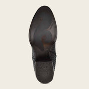 Bota casual en piel genuina de pitón para dama Novedades 