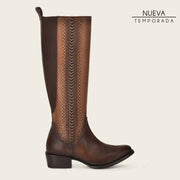 Bota tradicional en piel genuina para dama Botas y Botines 