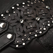 Botín en piel genuina de pitón Botas y Botines 