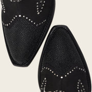 Botín casual en piel genuina de mantarraya para dama Botas y Botines 