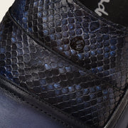 Sandalia en piel genuina de pitón para caballero Sandalia 