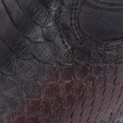 Bota rodeo en piel genuina de pitón para caballero Botas y Botines 