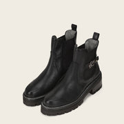 Botín casual en piel genuina de venado para dama Botas y Botines 