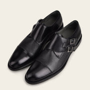 Calzado monkstrap en piel genuina de venado Zapatos 