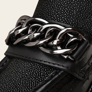 Mocasín en piel genuina de mantarraya para dama Zapatos 