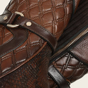 Bota alta en piel genuina de pitón Botas y Botines 