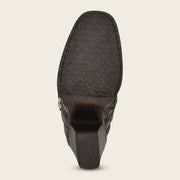 Bota alta en piel genuina de pitón Botas y Botines 