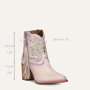 Botín para dama en piel genuina Botas y Botines 