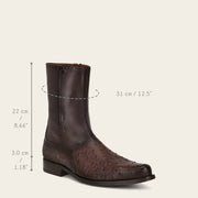 Bota de vestir en piel genuina de avestruz para caballero Botas y Botines 