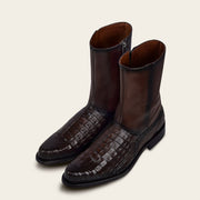 Bota de vestir en piel genuina de caimán para caballero Botas y Botines 