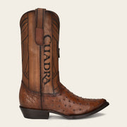 Bota vaquera en piel genuina de avestruz para caballero Vaquera 