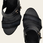 Sandalia en piel genuina de mantarraya Ofertas 