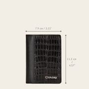 Tarjetero en piel genuina de fuscus para caballero Carteras 