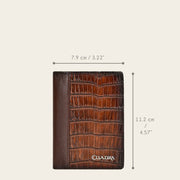 Tarjetero en piel genuina de fuscus Carteras 