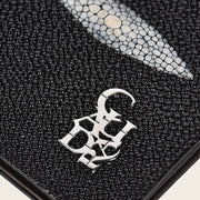 Cartera en piel genuina de mantarraya para caballero Carteras 