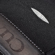 Bandolera en piel genuina de mantarraya para caballero Bolsos y Maletas 