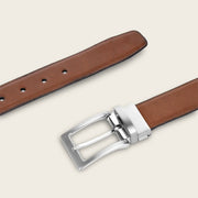 Cinturón reversible en piel genuina de venado Cinturones 