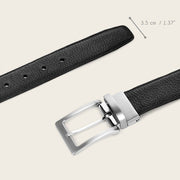 Cinturón reversible en piel genuina de venado Cinturones 