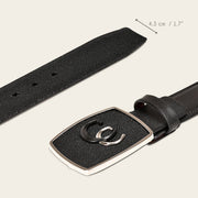 Cinturón vaquero en piel genuina de mantarraya para caballero Cinturones 