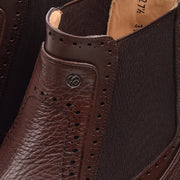 Botín de vestir en piel genuina de venado para caballero Botas y Botines 