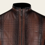 Chamarra para caballero en piel genuina Chamarras 