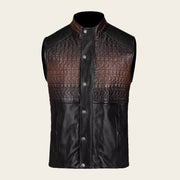 Chaleco para caballero en piel genuina Chalecos 