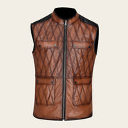 Chaleco doble vista en piel de ovino Chalecos 