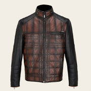 Chamarra para caballero en piel genuina Chamarras 