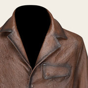 Saco para caballero en piel genuina Chamarras 