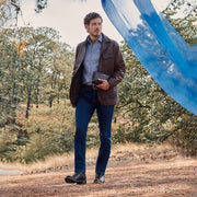 Saco para caballero en piel genuina Chamarras 