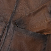 Saco para caballero en piel genuina Chamarras 