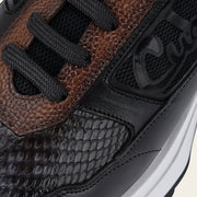 Tenis en piel genuina de pitón para caballero Tenis 