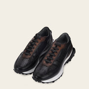 Tenis en piel genuina de pitón para caballero Tenis 