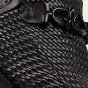 Mocasín tejido en piel genuina Zapatos 