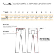 Jeans Cuadra para caballero Pantalones 